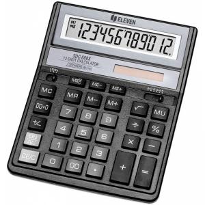 Калькулятор бухгалтерський настільний 12-розрядний чорний Eleven SDC-888XBK