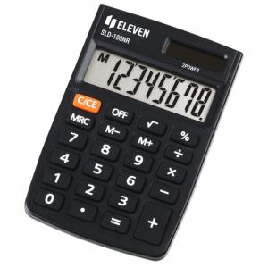 Калькулятор карманный 8-разрядный черный Eleven SLD-100 NR
