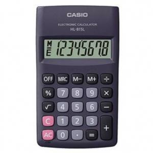 Кишеньковий Калькулятор 8-розрядний Casio HL-815L-BK