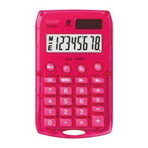 Калькулятор карманный Rebell Starlet P RE-StarletP BX 8р. розовый