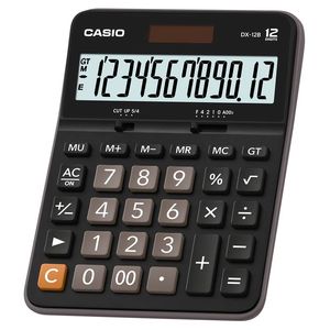 Калькулятор настольный 12-разрядный Casio DX-12B-W-EC