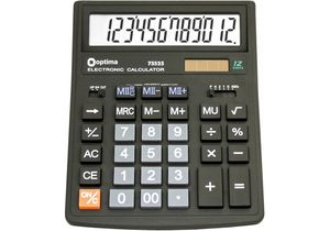 Калькулятор настольный бухгалтерский Optima O75525