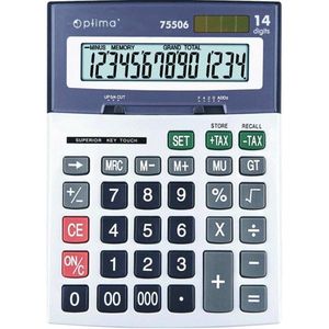 Калькулятор настольный электронный 14 разрядов Optima 197х148х49 мм O75506