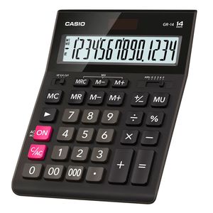 Калькулятор настольный 14-разрядный Casio GR-14-W-EP - Фото 1