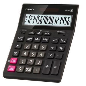 Калькулятор настільний 16-розрядний Casio GR-16-W-EP - Фото 1