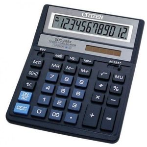 Калькулятор Citizen 12 розрядів SDC-888 XBL синій
