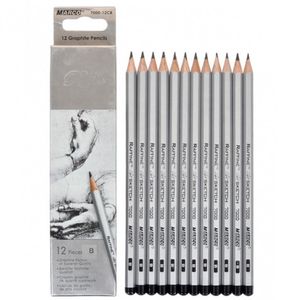 Олівець графітний MARCO, 12 штук, дерево, B, Raffine 7000DM-12CB b
