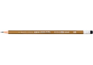 Олівець чорнографітний НВ GOLD з ластиком Economix E11325