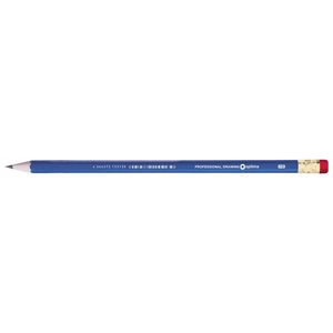 Олівець чорнографітний НВ з гумкою Optima O15513 синій - Фото 1