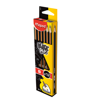 Олівець чорнографітовий BLACK PEPS HB без гумки до коробки Maped MP.85002 - Фото 5