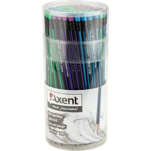 Олівець графітний з ластиком НВ Axent 9006-A - Фото 4