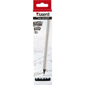 Олівець графітний з гумкою НВ Axent 9007-A - Фото 1