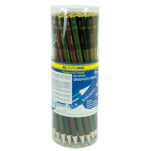 Олівець графітовий BOSS HB асорті, без гумки Buromax BM.8538