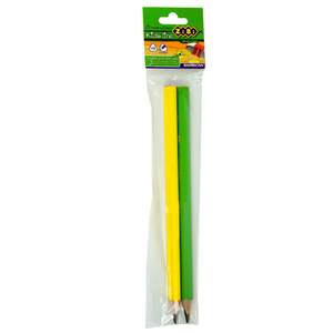 Олівець графітовий JUMBO HB без гумки 2 шт. блістер ZiBi ZB.2340-2 - Фото 1