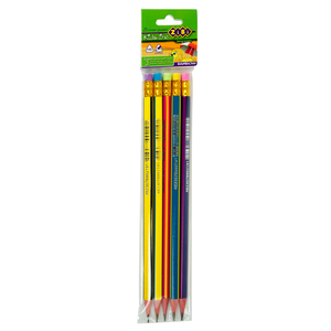 Олівець графітовий RAINBOW HB з гумкою 5 шт. блістер ZiBi ZB.2320-5