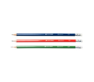 Олівець графітний, НВ з гумкою Buromax BM.8501