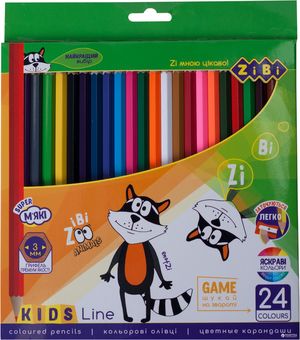 Олівці кольорові 24 KIDS LINE ZiBi ZB.2416