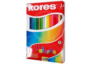 Олівці кольорові 36 шт шестикутні з точилкою Kores K96336