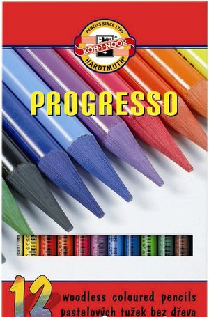 Олівці кольорові бездеревні 12 Progresso Koh-i-Noor 875601