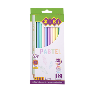 Олівці кольорові Pastel, 12 штук, KIDS LINE ZiBi ZB.2470