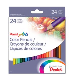 Олівці кольорові Pentel Arts Colour Pencils 24цвета Pentel СВ8-24U