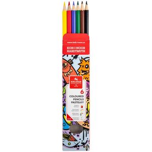 Олівці кольорові TEENAGE, 6 кольорів, картонна упаковка Koh-i-Noor 3551 - Фото 1
