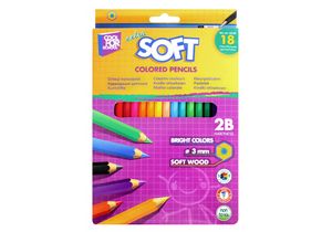 Карандаши цветные Extra Soft, 18 цветов COOLFORSCHOOL CF15132