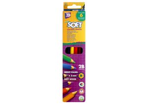 Карандаши цветные Extra Soft, 6 цветов COOLFORSCHOOL CF15130