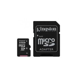 Карта памяти Kingston microSDCХ 64GB Class 10 и SD адаптер SDCX10-64GB