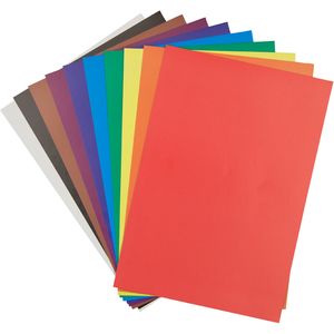 Картон А4 цветной односторонний 10л/ 10цветов папка Kite K17-1255 - Фото 1