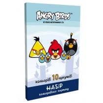 Картон кольоровий А4 10л Angry Birds AB03200