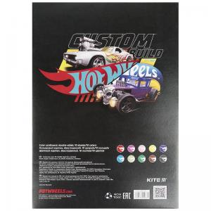 Картон Kite Hot Wheels цветной двухсторонний 10 листов А4 HW21-255 - Фото 3