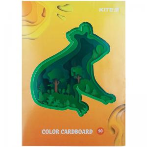 Картон Kite цветной односторонний 10 листов А5 K21-1257 - Фото 1