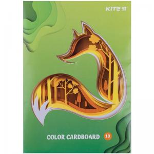Картон Kite цветной односторонний 10 листов А5 K21-1257 - Фото 2