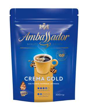 Кофе растворимый Ambassador Crema Gold 300гр am.54414