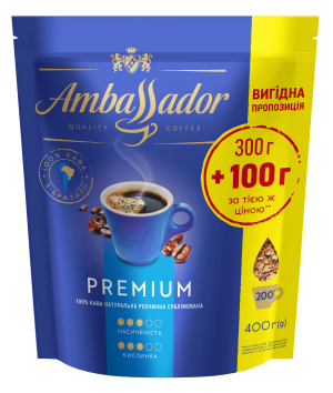 Кофе растворимый Ambassador Premium 400гр am.53444