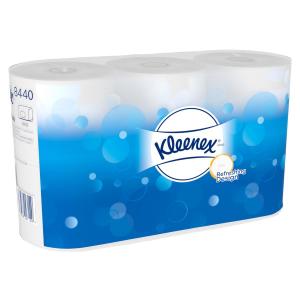 Папір туалетний Kimberly-Clark Kleenex Premium 8440 3 шари 350 відривів 6 рулонів білий