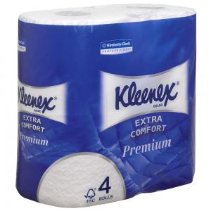 Папір туалетний Kimberly-Clark Kleenex Quilted SRT 8484 4 шари 160 відривів 4 рулони білий