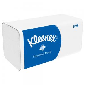 Бумажные полотенца Kimberly-Clark Kleenex Ultra Interfold 6778 листовые V-сложение 2 слоя 124 листа белые