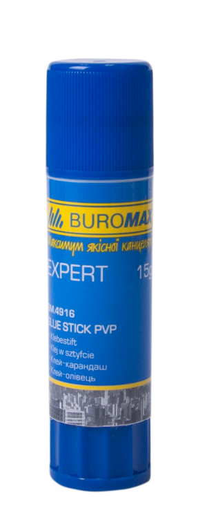 Клей-карандаш EXPERT 15г PVP Buromax BM.4916