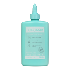 Клей ПВА PASTEL 200 мл з дозатором BM.4857