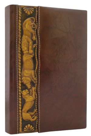 Книга алфавитная 16х27 см натуральная кожа Скифы Foliant EG120 - Фото 3