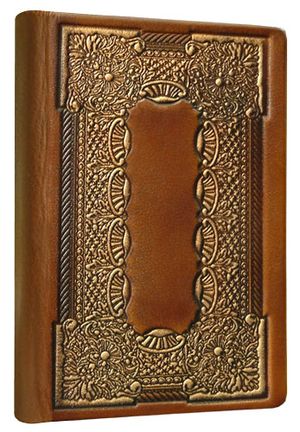 Книга алфавитная 8х12 см натуральная кожа Барокко Foliant EG159
