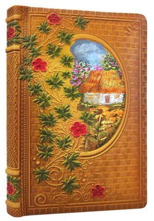 Книга алфавітна 8х12 см натуральна шкіра Барвінок Foliant EG155 - Фото 2