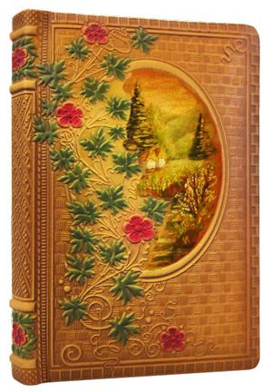 Книга алфавитная 8х12 см натуральная кожа Барвинок Foliant EG155 - Фото 3