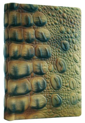 Книга алфавітна 8х12 см натуральна шкіра Динозавра Foliant EG170