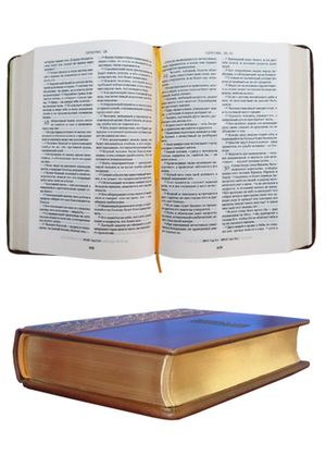 Книга Біблія (12 х 16 см), натуральна шкіра NotreDam Foliant EG535 - Фото 1