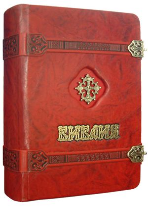 Книга Біблія (12 х 16 см), натуральна шкіра Сяйво Foliant EG534