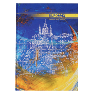 Книга канцелярская Buromax CLASSIC А4 96 л линия офсет жесткая лам обложка синяя BM.2401i