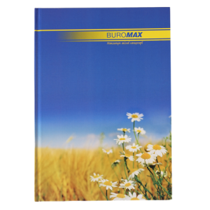 Книга канцелярская Buromax CLASSIC А4 96 л линия офсет жесткая лам обложка синяя BM.2401i